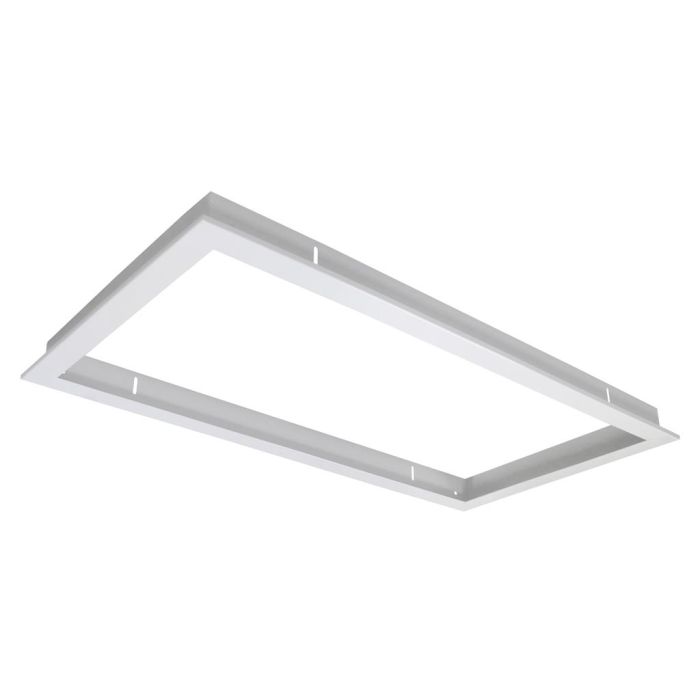 Panel Frame Rectangular Recessed Satin White - 19325	