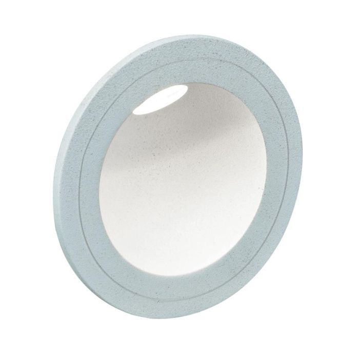 You Round 3 Watt 240V LED Recessed Step Light Aluminium / White - 19986	