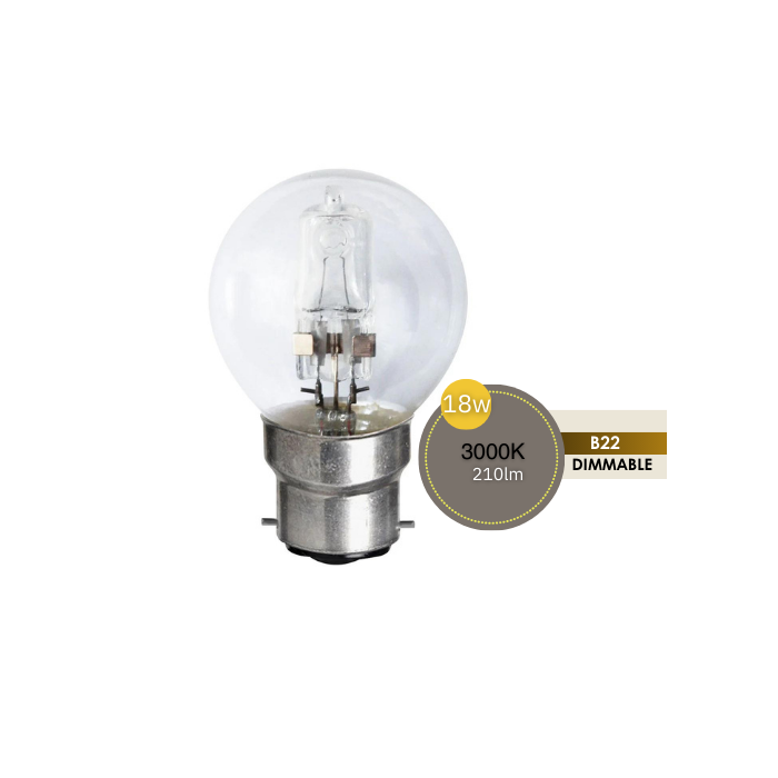 FANCY ROUND 18W BC CLEAR HALOGEN LUS30200