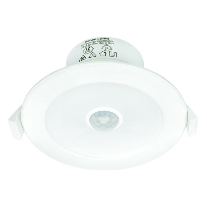 Lumascan LED Fixed Downlight CCT (3000K, 4000K, 5000K) 9W White w/ Sensor Brilliant Lighting - 20214/05