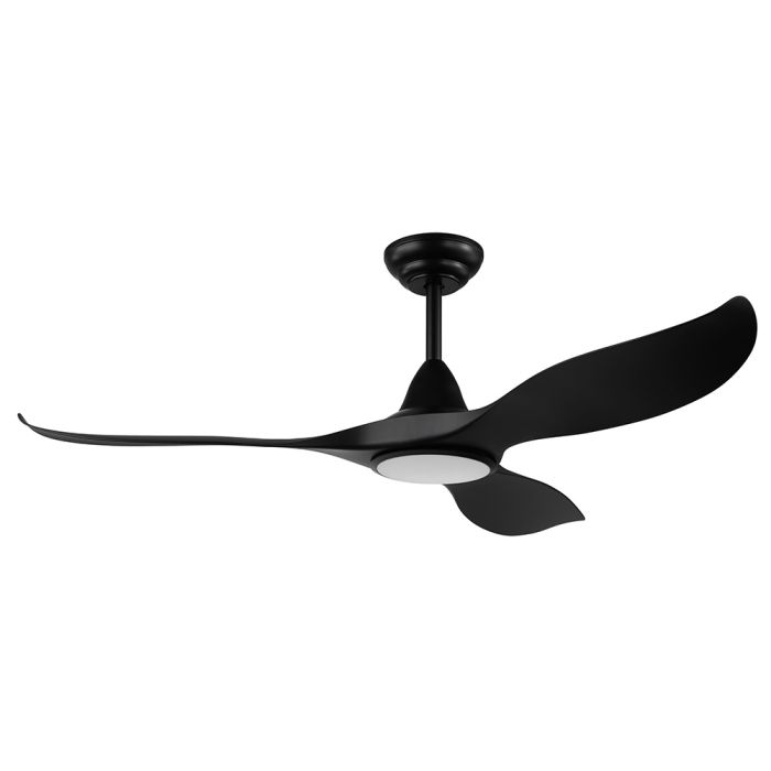 Noosa 52" 18 Watt Dimmable LED DC Ceiling Fan Matt Black / Tri-Colour - 202969