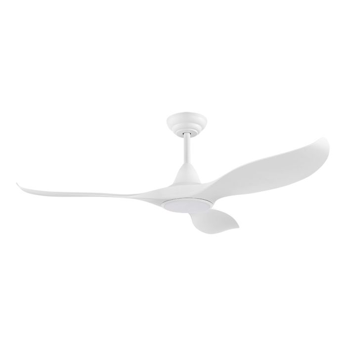 Noosa 52" 18 Watt Dimmable LED DC Ceiling Fan Matt White / Tri-Colour - 202971