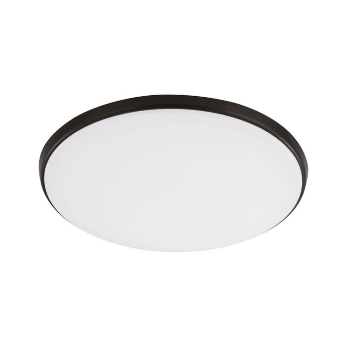 Ollie 12W Dimmable LED Oyster Light 250MM  Black / Tri-Colour - 203692