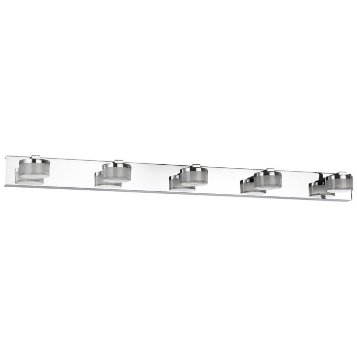 Romendo 2 25W LED 5 Light Vanity Wall Light Chrome / Tri-Colour  205047