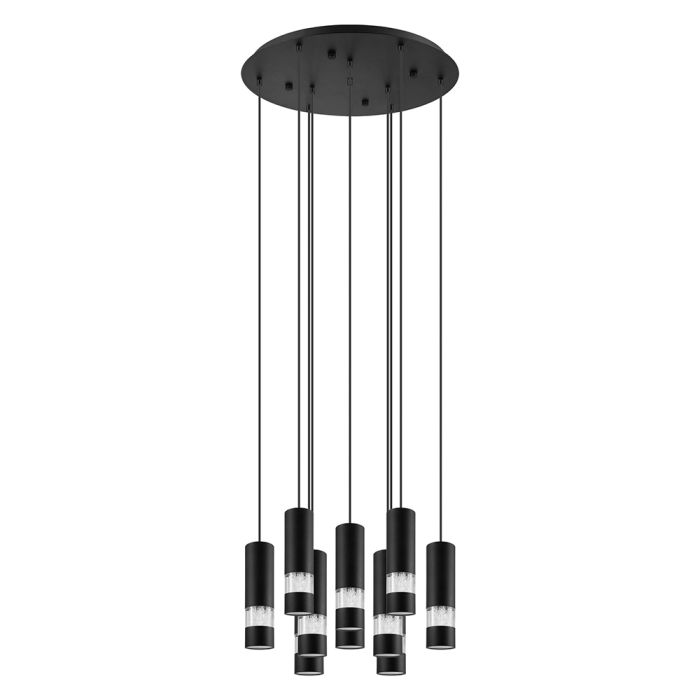 BERNABETA PENDANT LIGHT 10X5W LED 4000K BLK ROUND  205311