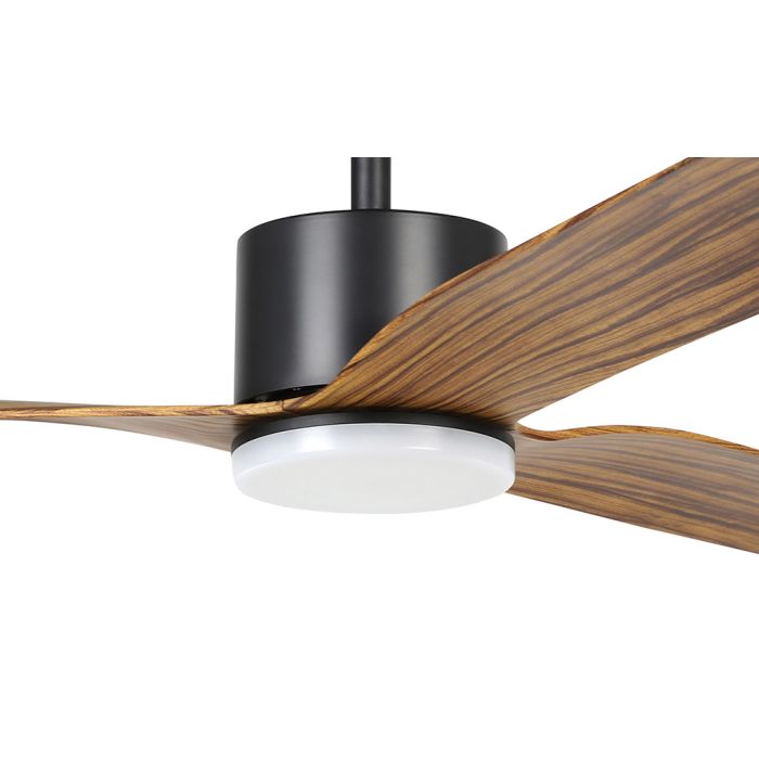  ILUKA 52 DC FAN 18W LED TRI-COL BLK/WOOD    20537815