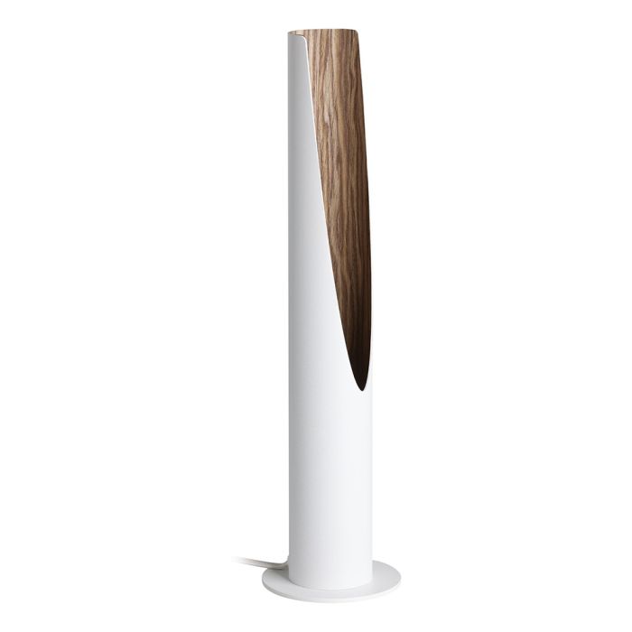 BARBOTTO TABLE LAMP 1X5W GU10 LED TRI-COLOUR WHITE WITH WOOD ACCENT 206086N