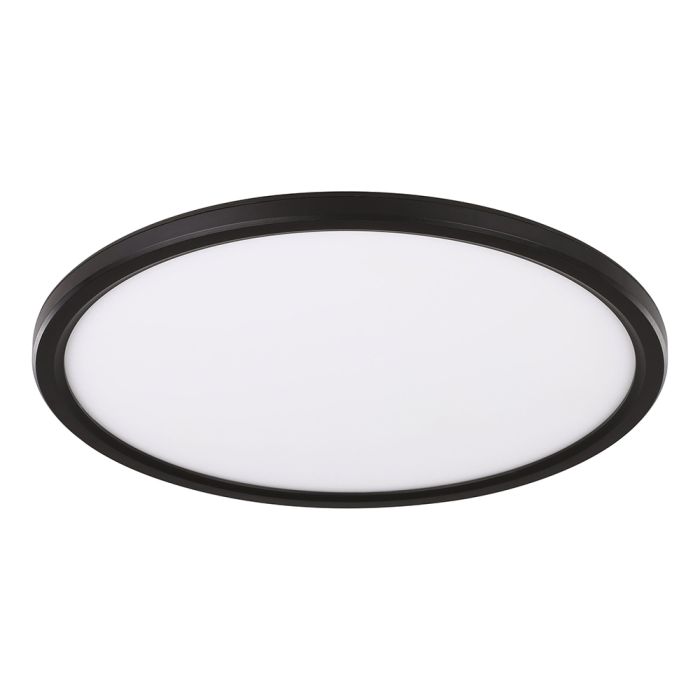 Romeo 24W LED 290mm Super Slimline Dimmable Oyster Black/ Tri-Colour 206348