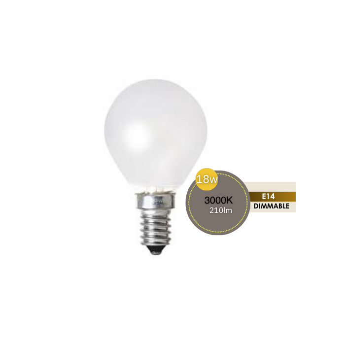 FANCY ROUND 18W SES PEARL HALOGEN LUS30209