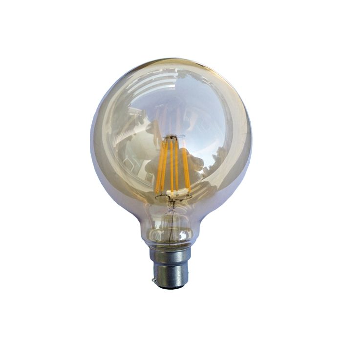 CLA LIGHTING 6W G95 BC WW LED Filament Globe CF1