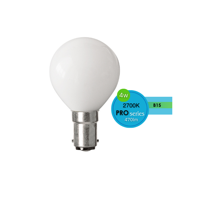 FANCY ROUND CLEAR 4W B15 DIMMABLE 2700K OPAL LUS20220