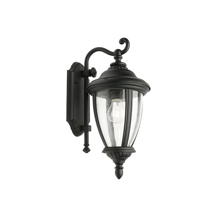 OXFORD 1 LIGHT EXTERIOR WALL LIGHT BLACK (OXFO1EBLK) COUGAR LIGHTING