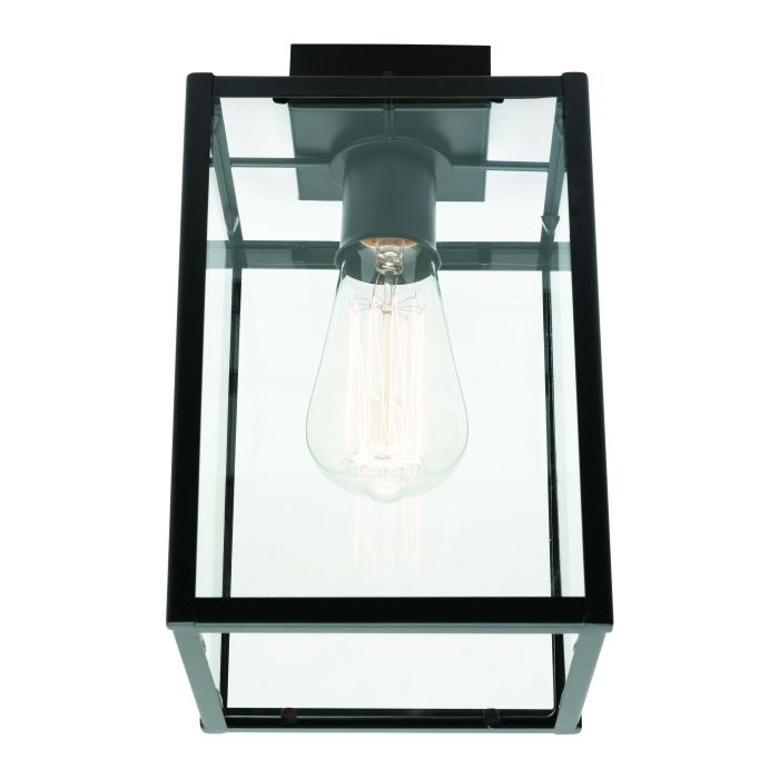 Manchester DIY Shade (MG6271) Matt Black Metalware with Clear Glass Mercator Lighting