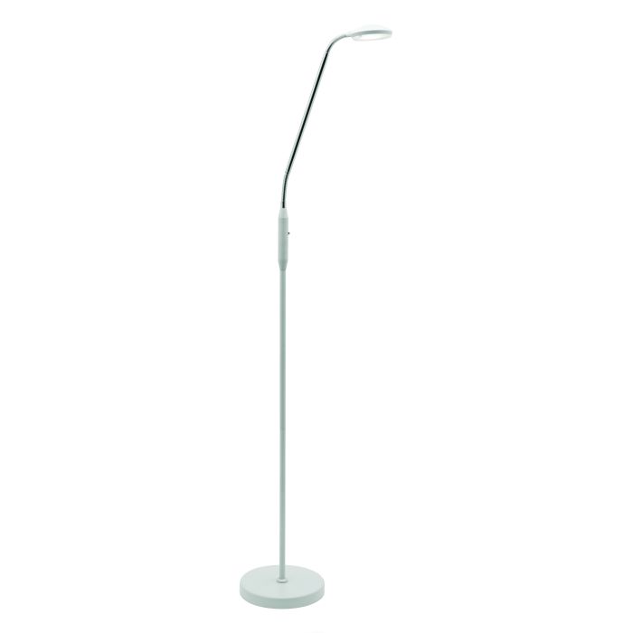 Dylan Led Floor Lamp (A19421WHT) White Mercator Lighting