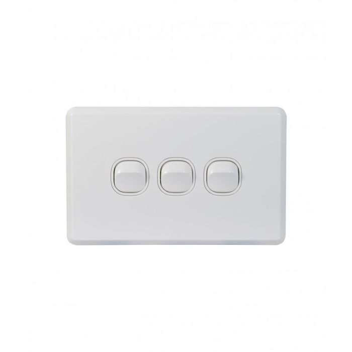 Cheetah Switch Horizontal 3 Gang 16AX/20A 250V (CHSW3G) GSM