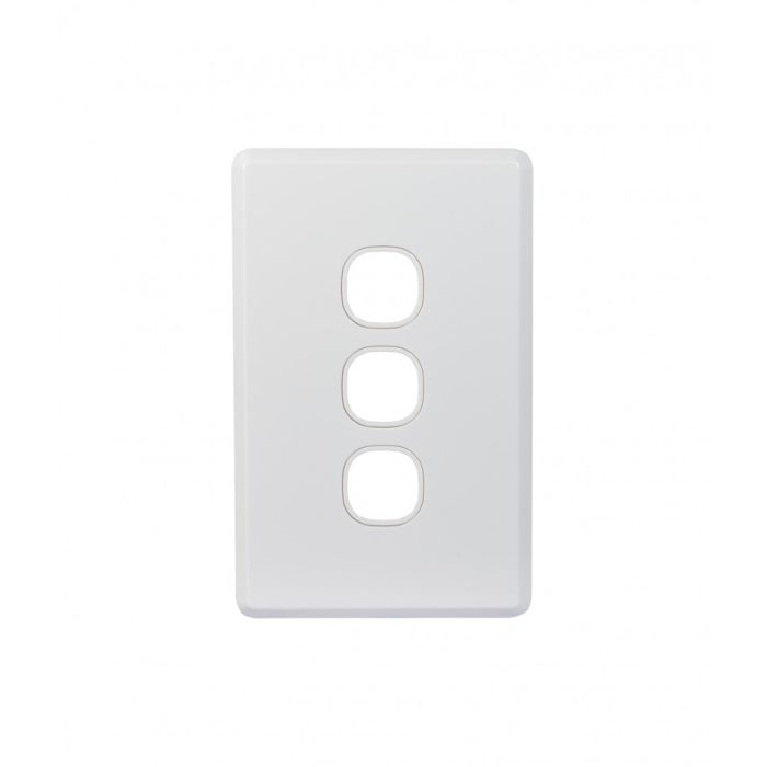 Cheetah Switch Plate Vertical 3 Gang (CHSWPV3G) GSM