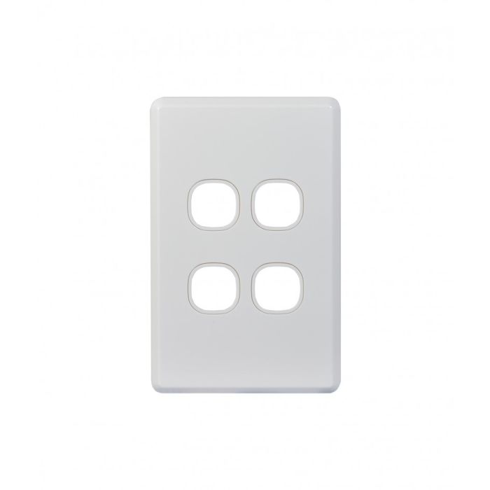 Cheetah Switch Plate Vertical 4 Gang (CHSWPV4G) GSM