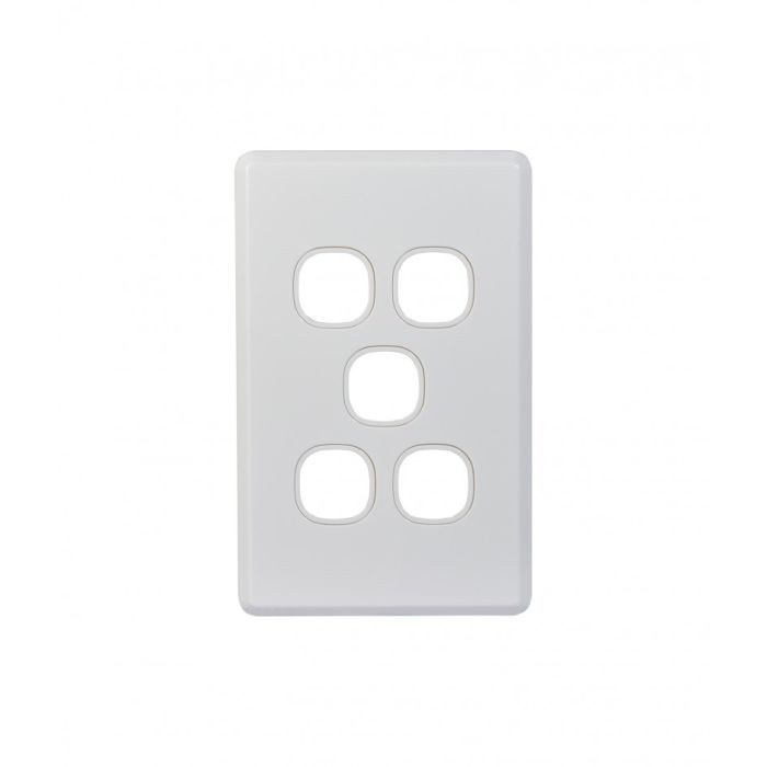 Cheetah Switch Plate Vertical 5 Gang (CHSWPV5G) GSM