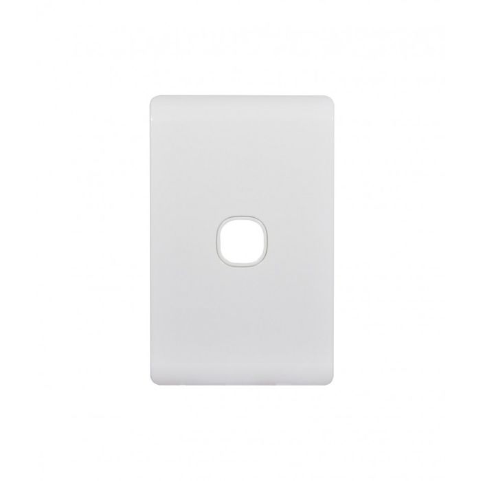 Leopard Switch Plate Vertical 1 Gang (LESWPV1GWHT) White GSM