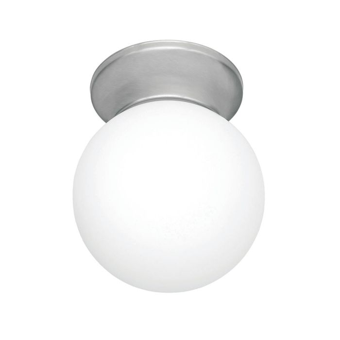 SPHERE 6" DIY GLASS BALL BRUSHED STEEL(81000/13) BRILLIANT LIGHTING