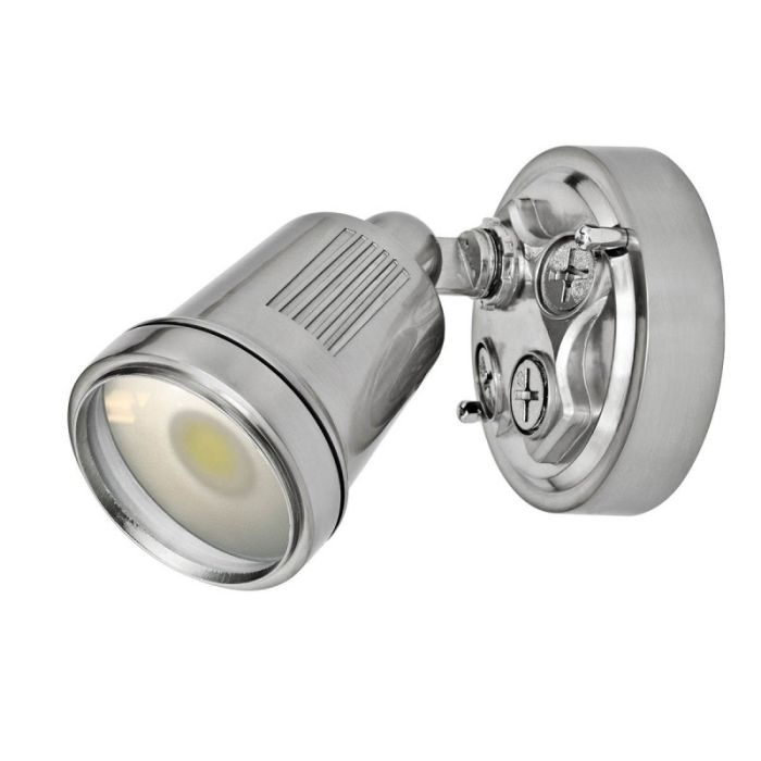 HUNTER-III 1 LIGHT LED FLOODLIGHT (19239/13) SATIN NICKEL BRILLIANT LIGHTING