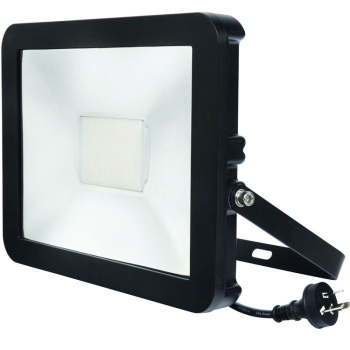 STEALTH SLIM FLOODLIGHT 20W 4200K (19485/06) BLACK  BRILLIANT LIGHTING