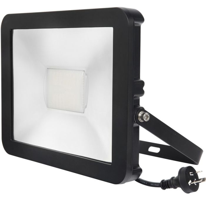 STEALTH SLIM FLOODLIGHT 50W 4200K (19489/06) BLACK  BRILLIANT LIGHTING