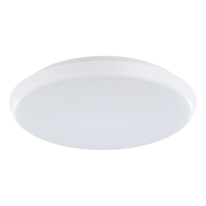 Ollie 2 12W/15W Dimmable LED Oyster 250MM Light White/ Tri-Colour 206391