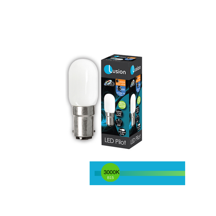 LED PILOT 1.5W b15 3000K LUS20302