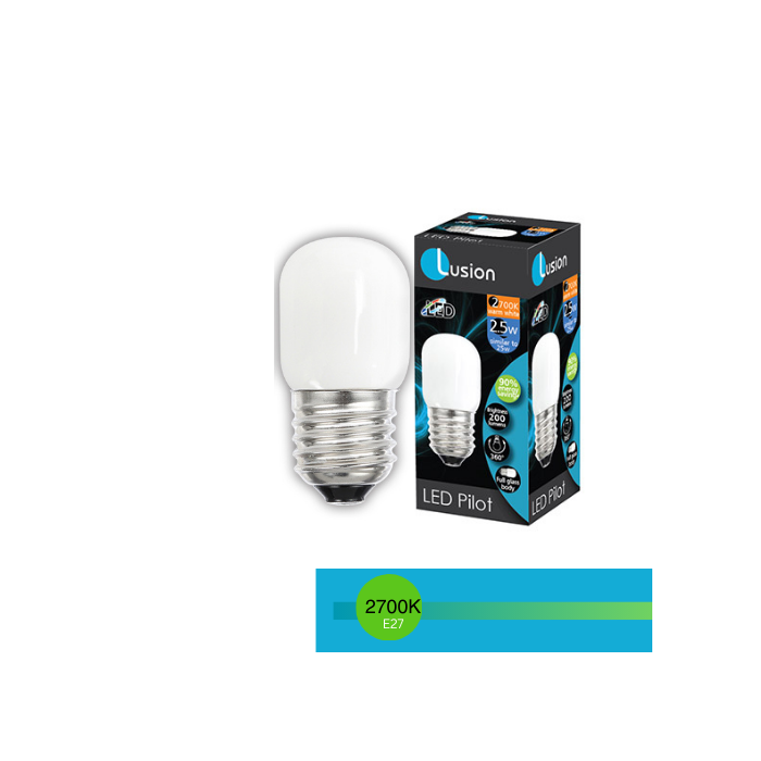 LED PILOT 2.5W E27 2700K LUS20304