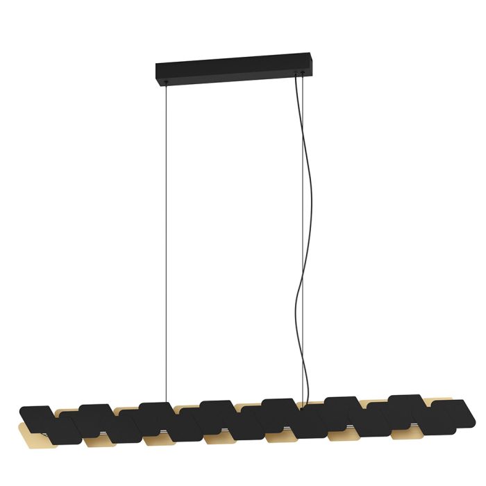 ALTAGRACIA PENDANT LIGHT 44W LED BLK/GLD  390032