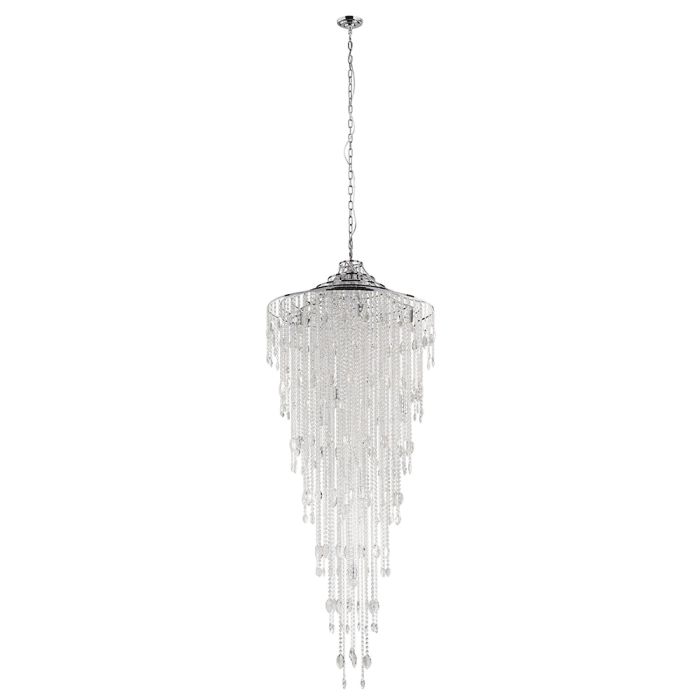 BEIRES PENDANT LIGHT 12X40W E14 CHR/CRYSTAL 390262