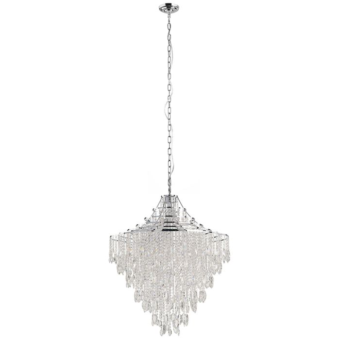 BEIRES PENDANT LIGHT 9X40W E14 CHR/CRYSTAL  390263