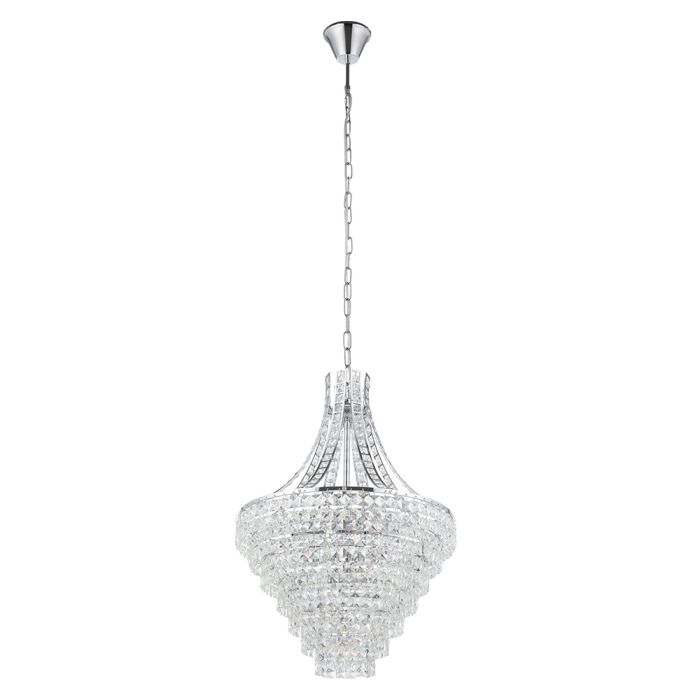 BEIRES PENDANT LIGHT 8X40W E14 CHR/CRYSTAL 390265