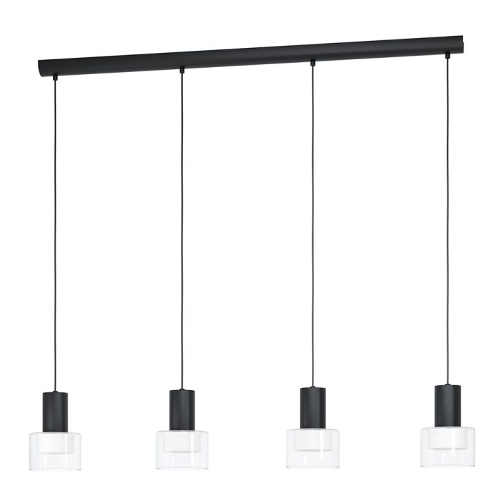 Molineros 4 Light 20W Dimmable LED Pendant Black / Tri-Colour 39726N