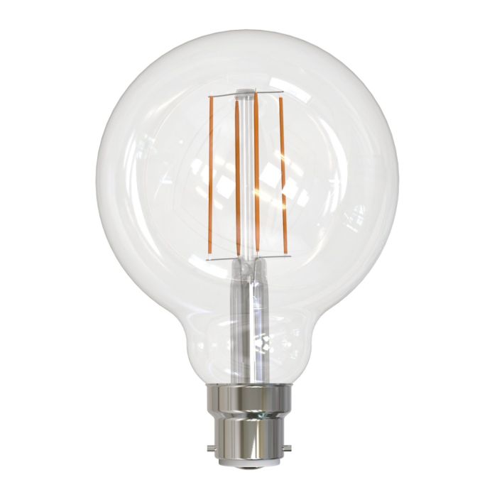 Filament 7.5W B22 2700K DIMMABLE LED G95 CLEAR 205952