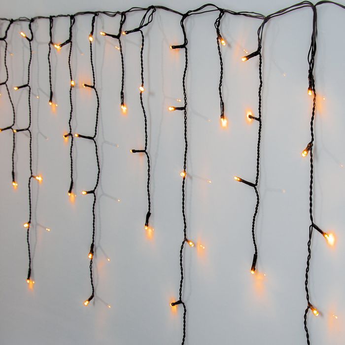 ICICLE LIGHTS X240 LED WARM WHITE 6M X 55CM 410823N