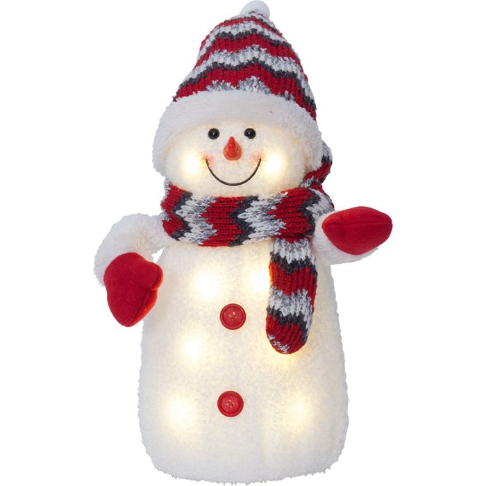 XMAS JOYLIGHT SNOWMAN DEC RED 380MM  411221