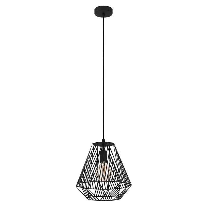 Stype 1 Light Pendant 40W E27 Black 43692N