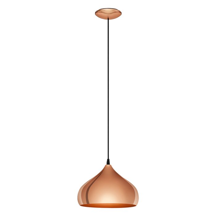 Hapton Dome Pendant Copper - 49449	