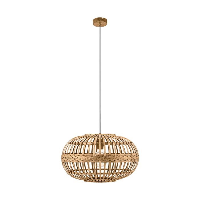 Amsfield Woven Wicker Pendant 60W E27 Brown - 49771