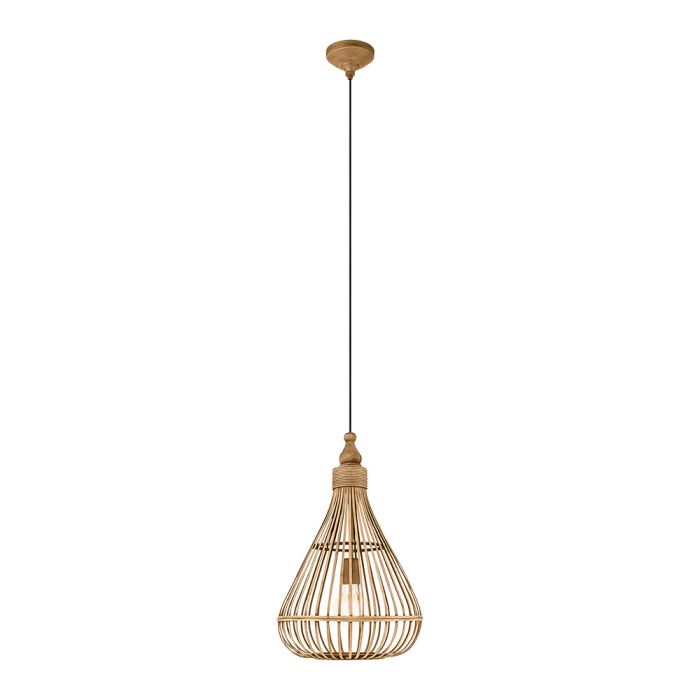 Amsfield Woven Wicker Pendant 60W E27 Brown - 49772