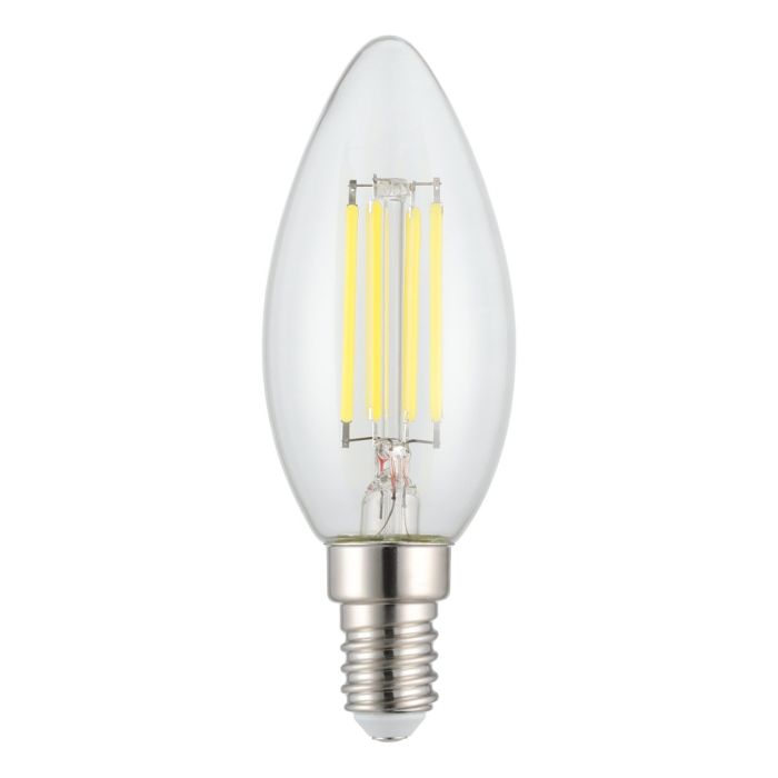 Filament Candle Clear 4W LED E14 Dimmable / Cool White 206443