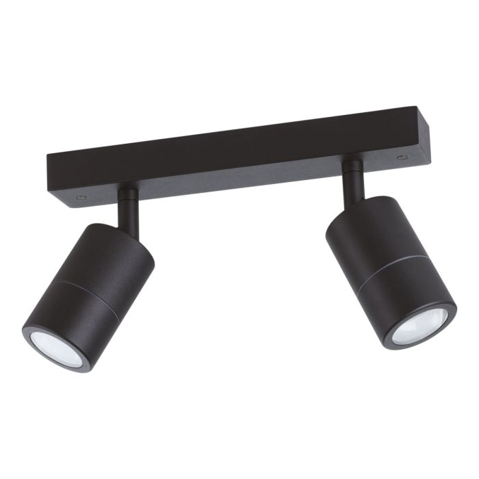 FREMANTLE EXT W/L 2X5W LED TRI-COL BLK BAR 206155