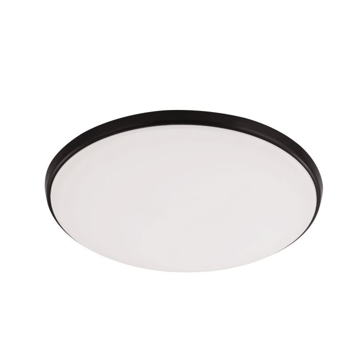 Ollie 12W Dimmable LED Oyster 250MM Light Black / Tri-Colour 203692