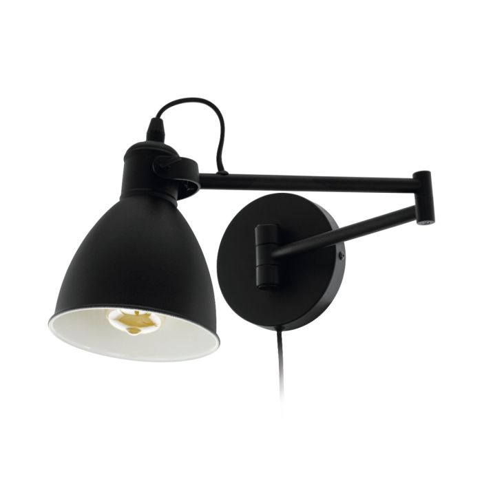 San Peri 1 Light Adjustable Wall Light Black 97886N