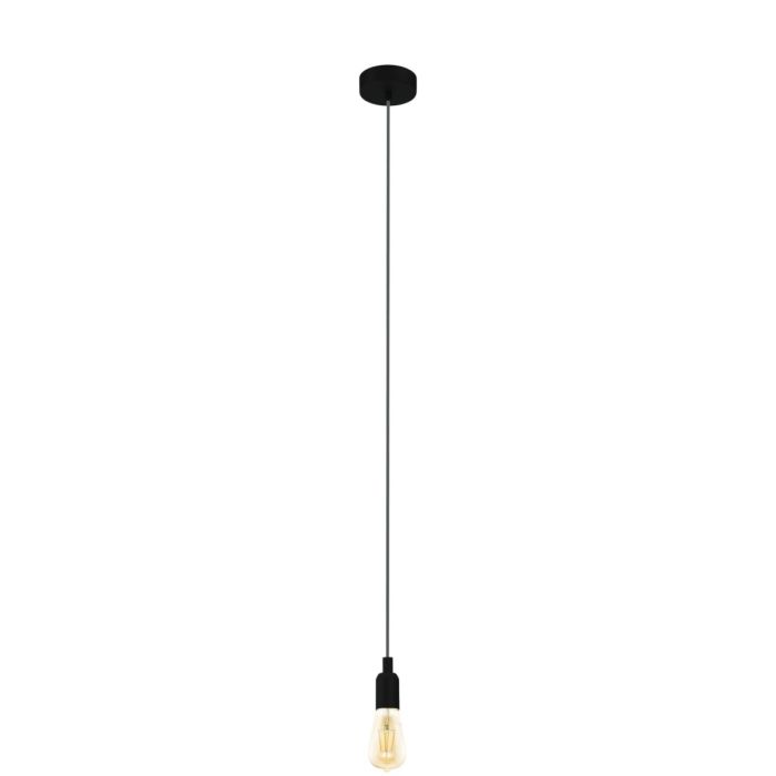 Adri 3 Light Pendant Black 60W E27 BLK 98063N