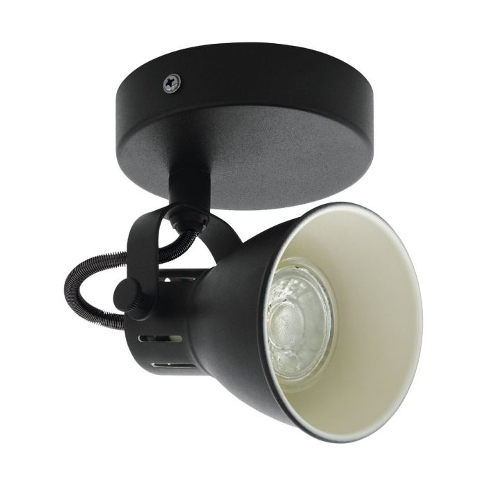 Seras 1 Light 5W Dimmable LED Spotlight Black/ Neutral White 98397N