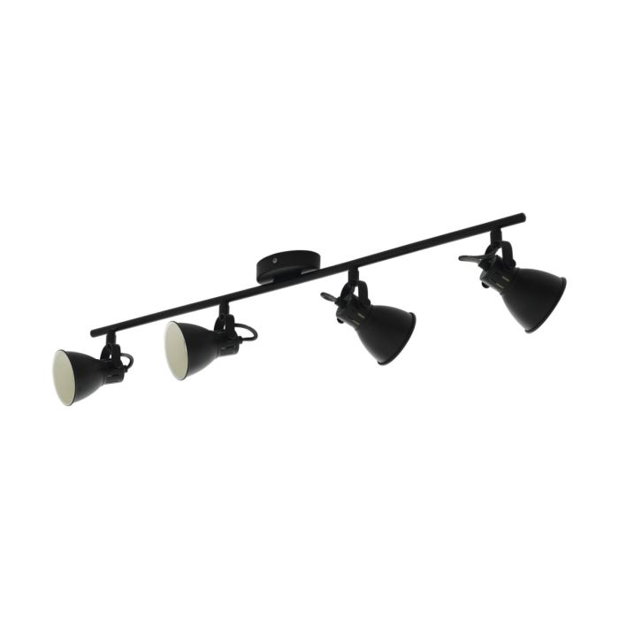 Seras 4 Light 5W Dimmable LED Spotlight Black/ Neutral White 98408N