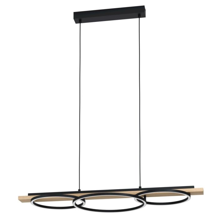 BOYALPENDANT LIGHT 40.5W 3000K BLACK/NATURAL WOOD 99625